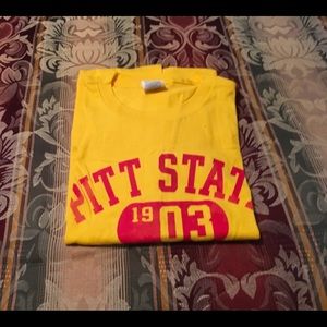 Pittsburg State University Yellow XL T-Shirt